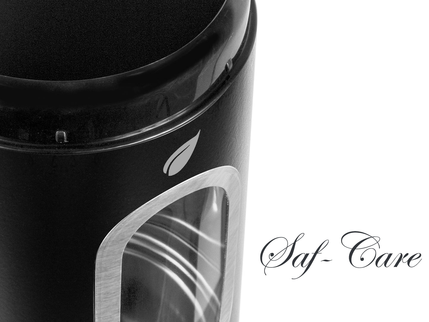 Saf-Care Kitchen Canisters - Modern Kitchen Decoration of Canister Set with Multiple Preservation Purposes by Tight Sealed Lids, Set of 3, Matte Black, Model-SC-001-MB