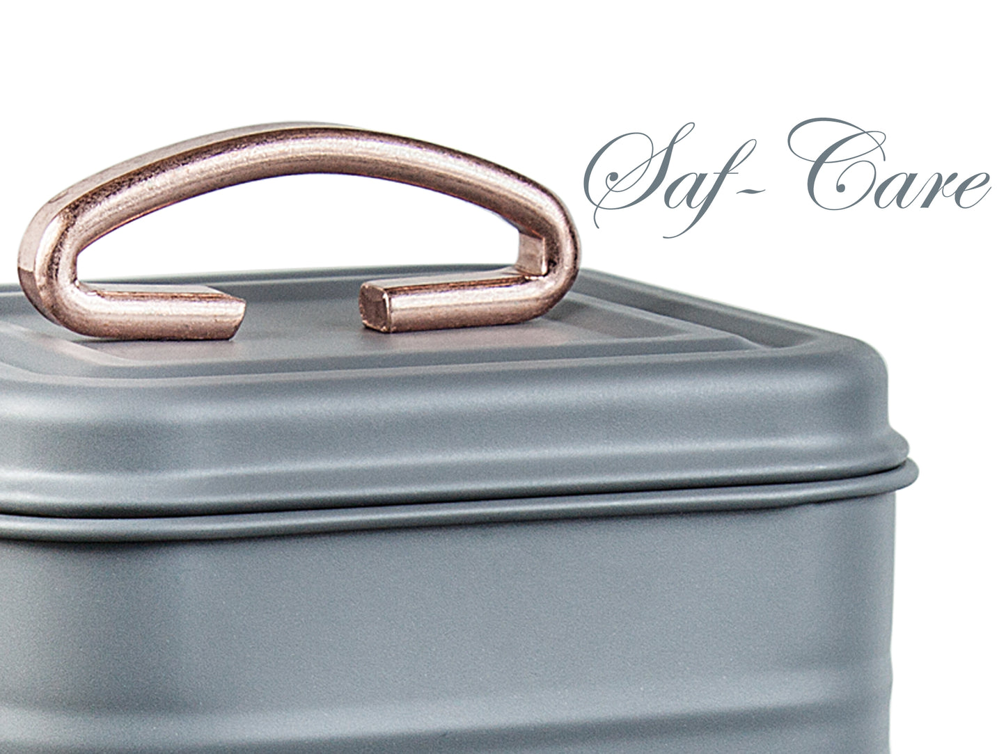 Saf-Care Kitchen Canisters - Modern Kitchen Decoration of Canister Set with Multiple Preservation Purposes by Tight Sealed Lids, Set of 3, Farmhouse Grey, Model-SC-002-Grey