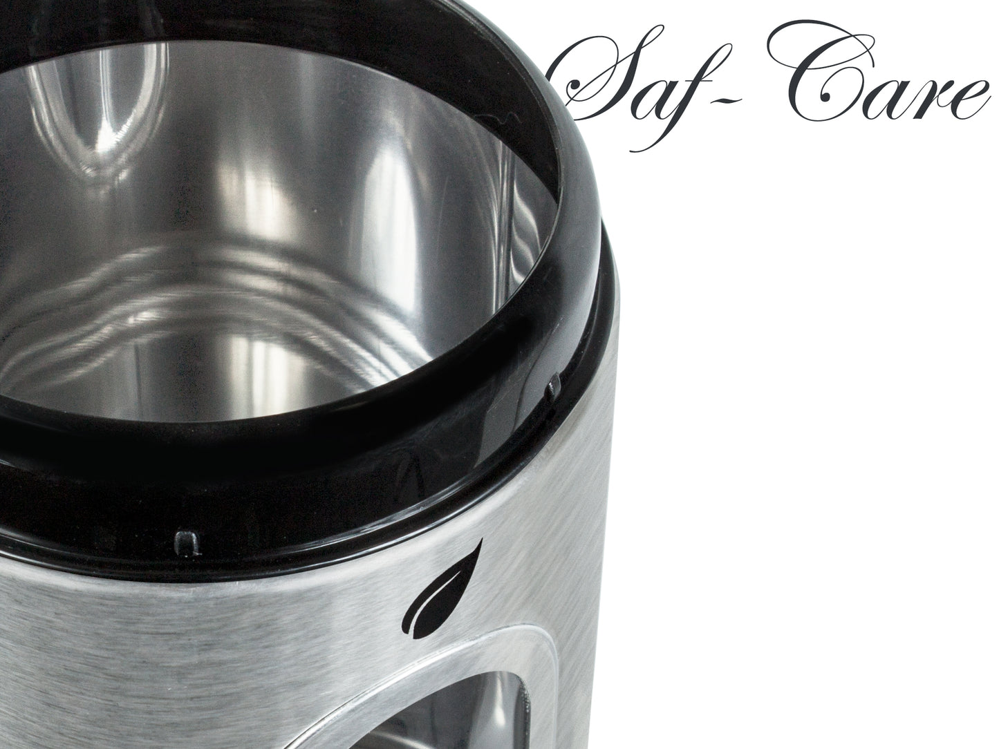 Saf-Care Kitchen Canisters - Modern Kitchen Decoration of Canister Set with Multiple Preservation Purposes by Tight Sealed Lids, Set of 3, Stainless, Model-SC-001-Steel