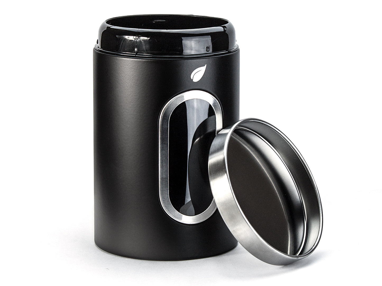 Saf-Care Kitchen Canisters - Modern Kitchen Decoration of Canister Set with Multiple Preservation Purposes by Tight Sealed Lids, Set of 3, Matte Black, Model-SC-001-MB