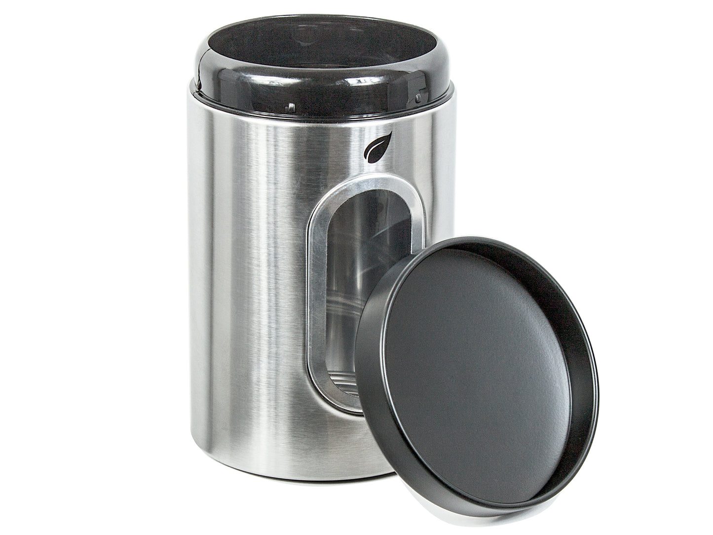 Saf-Care Kitchen Canisters - Modern Kitchen Decoration of Canister Set with Multiple Preservation Purposes by Tight Sealed Lids, Set of 3, Stainless, Model-SC-001-Steel