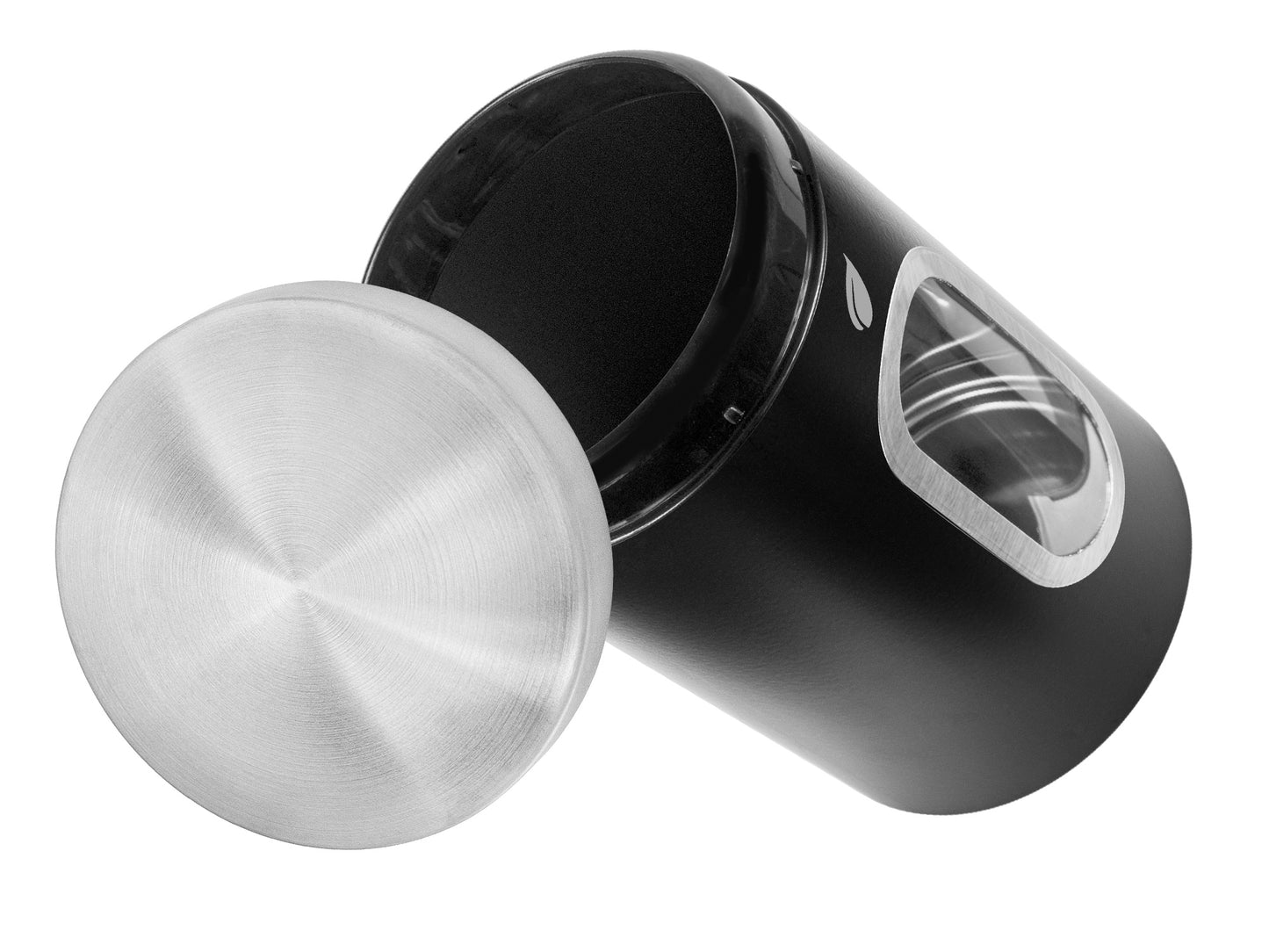 Saf-Care Kitchen Canisters - Modern Kitchen Decoration of Canister Set with Multiple Preservation Purposes by Tight Sealed Lids, Set of 3, Matte Black, Model-SC-001-MB