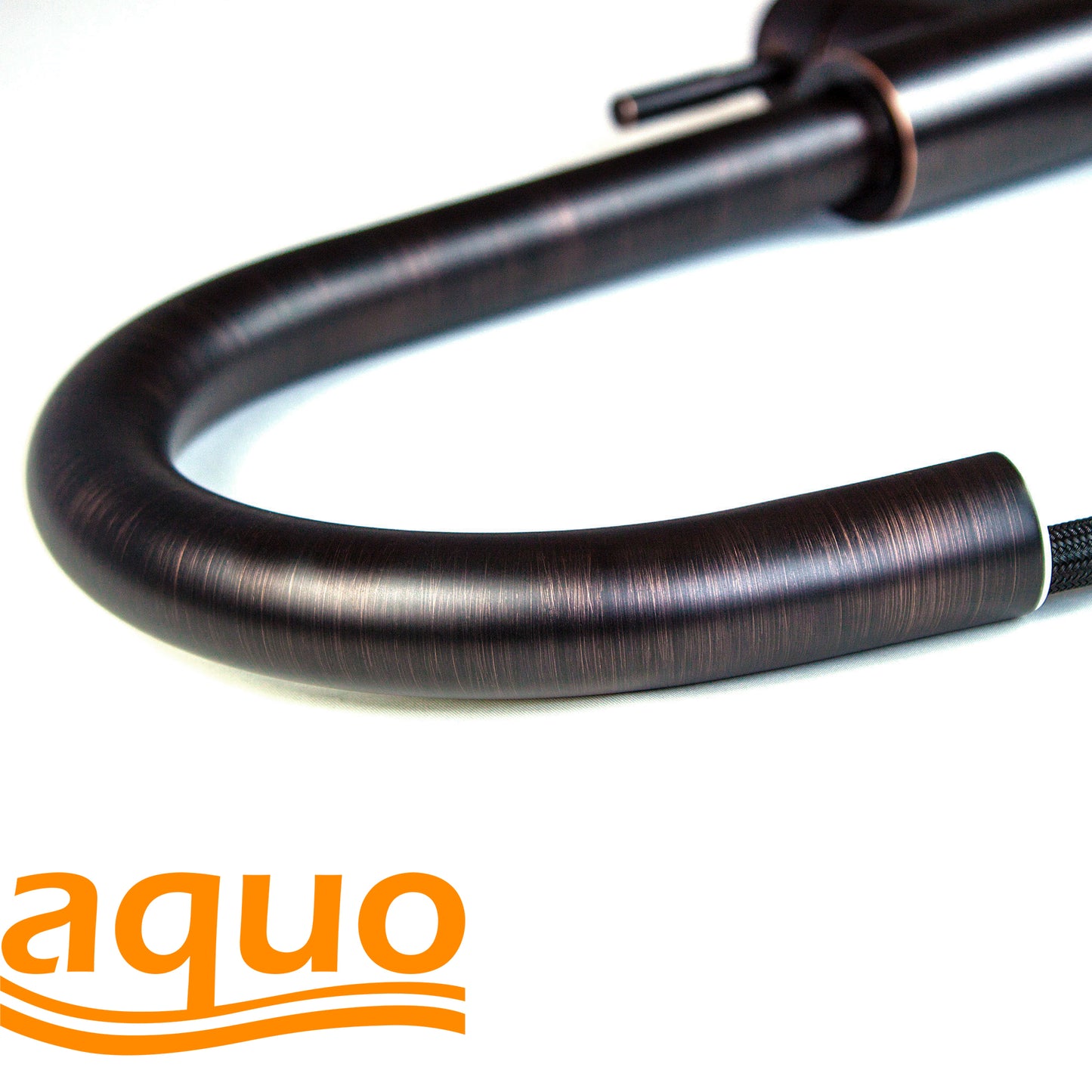 Aquo Kitchen Faucet - This Easy to Install 15" Height Sink Faucet Hole Variety Kitchen Countertops, Nicely Preventing Leaking Issue by Brass Kitchen Sink Faucet Inner Hoses Design, Oil-Rubbed Bronze, Model-205001-ORB